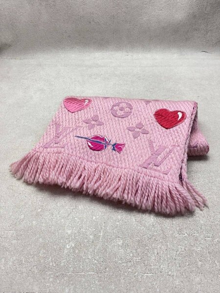 Louis Vuitton マフラー ピンク 中古・古着通販】LOUIS VUITTON (ルイ