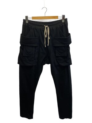 RICK OWENS DRKSHDW / サルエルパンツ/L/コットン/BLK RICK OWENS