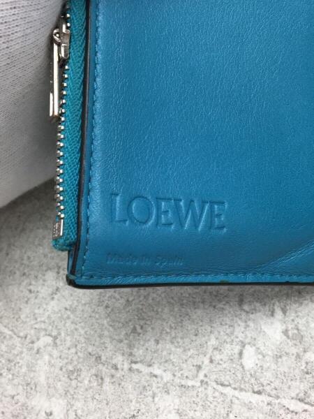 LOEWE 三つ折り財布 青 LOEWE(ロエベ) / SMALL VERTICAL WALLET