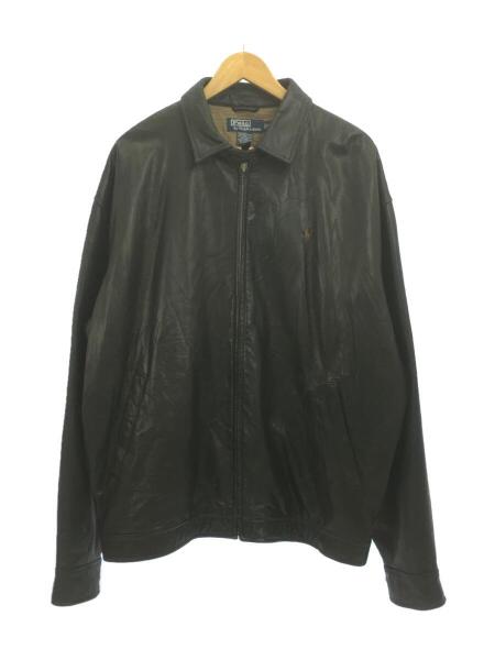 POLO RALPHLAUREN レザー スウィングトップ XXL 20日迄 Polo