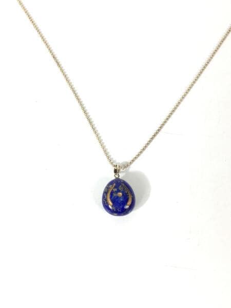 ペンダント.勾玉.ラピスラズリ.中古品.2点 ペンダント.勾玉