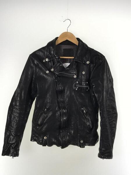 backlash シングルライダース XL ブラック ドイツカーフ 製品染め