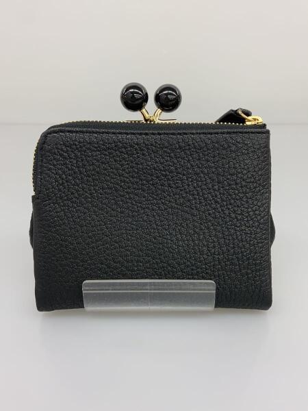 perche(ペルケ) / 虎屋ういろ/がま口/2つ折り財布/山羊革/BLK/無地