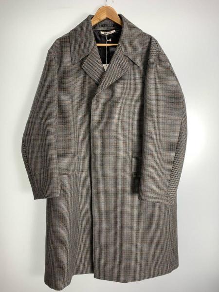 名作! AURALEE 18aw Double face check coat