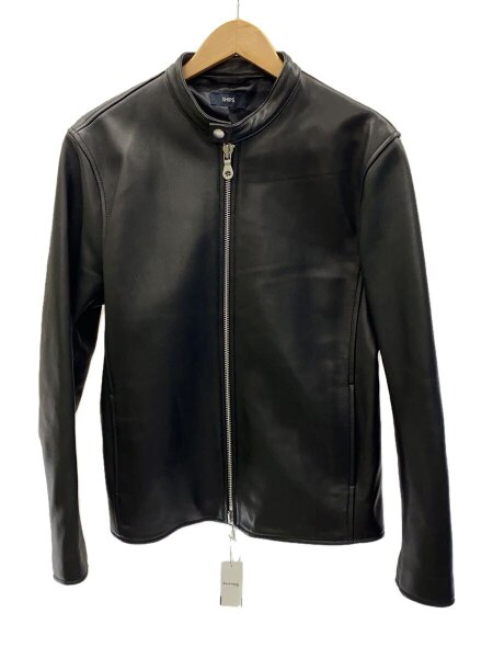 SHIPS レザーライダース SHIPS ブラック レザー シングルライダース