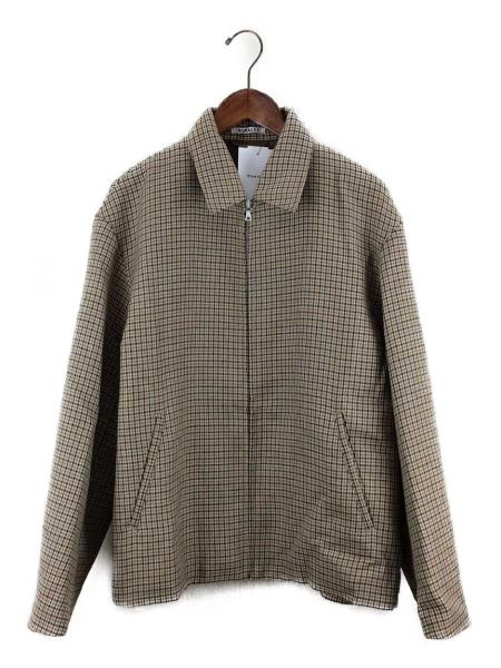 AURALEE ウールチェックブルゾン