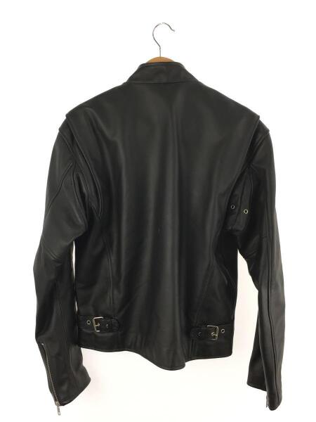 TRICKY シングルライダース レザージャケット 牛革 ダークブラウン LL