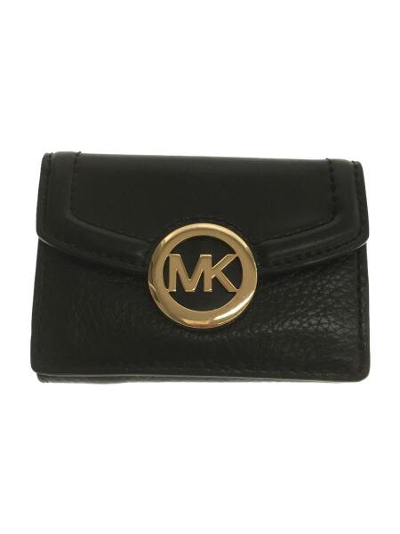 MICHAEL KORS(マイケルコース) / 3つ折り財布/レザー/ブラック/黒
