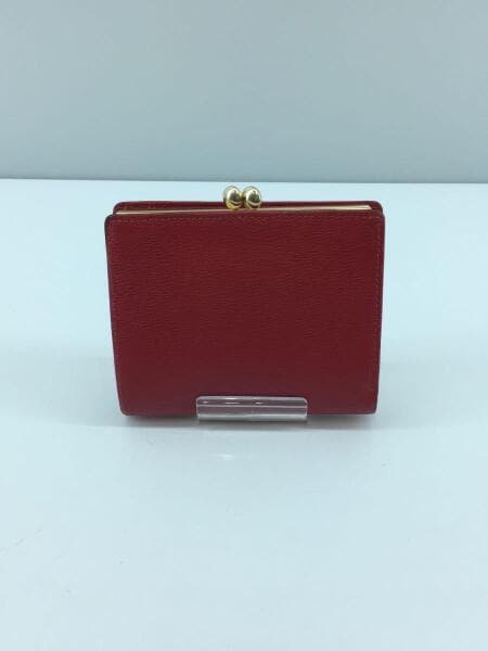 BURBERRY(バーバリー) / 2つ折り財布/がま口/ロゴ/レザー/レッド