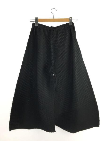 イッセイミヤケPLEATS PLEASE ブラック ガウチョパンツサイズ3