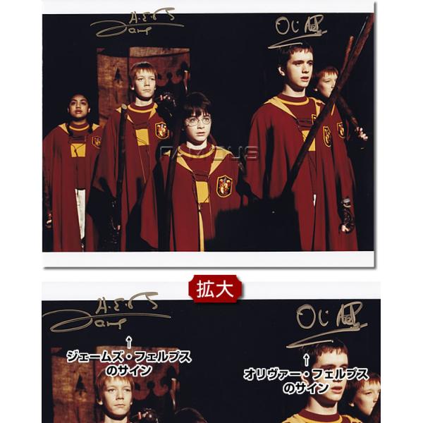 ハリーポッター ウィーズリー兄弟 サイン入りポートレート フェルプス