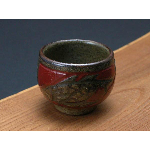 小橋川清正 作 壺屋焼 赤絵魚文徳利 【公式通販】