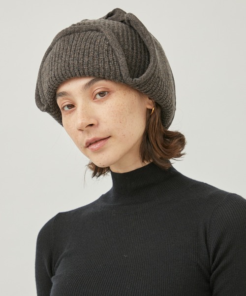 fumie tanaka 耳当て付きニット帽