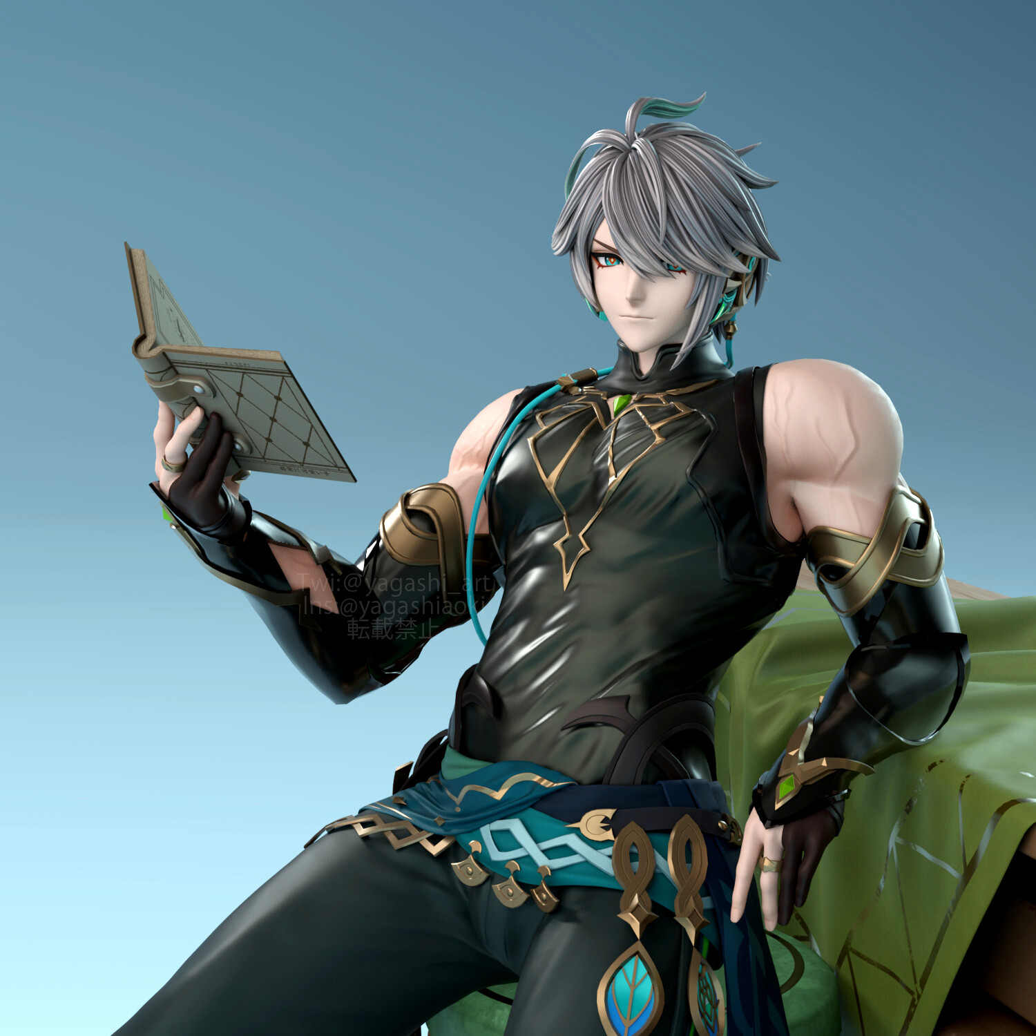 アルハイゼン フィギュア 塗装済み完成品 ガレージキット A.S & G.S