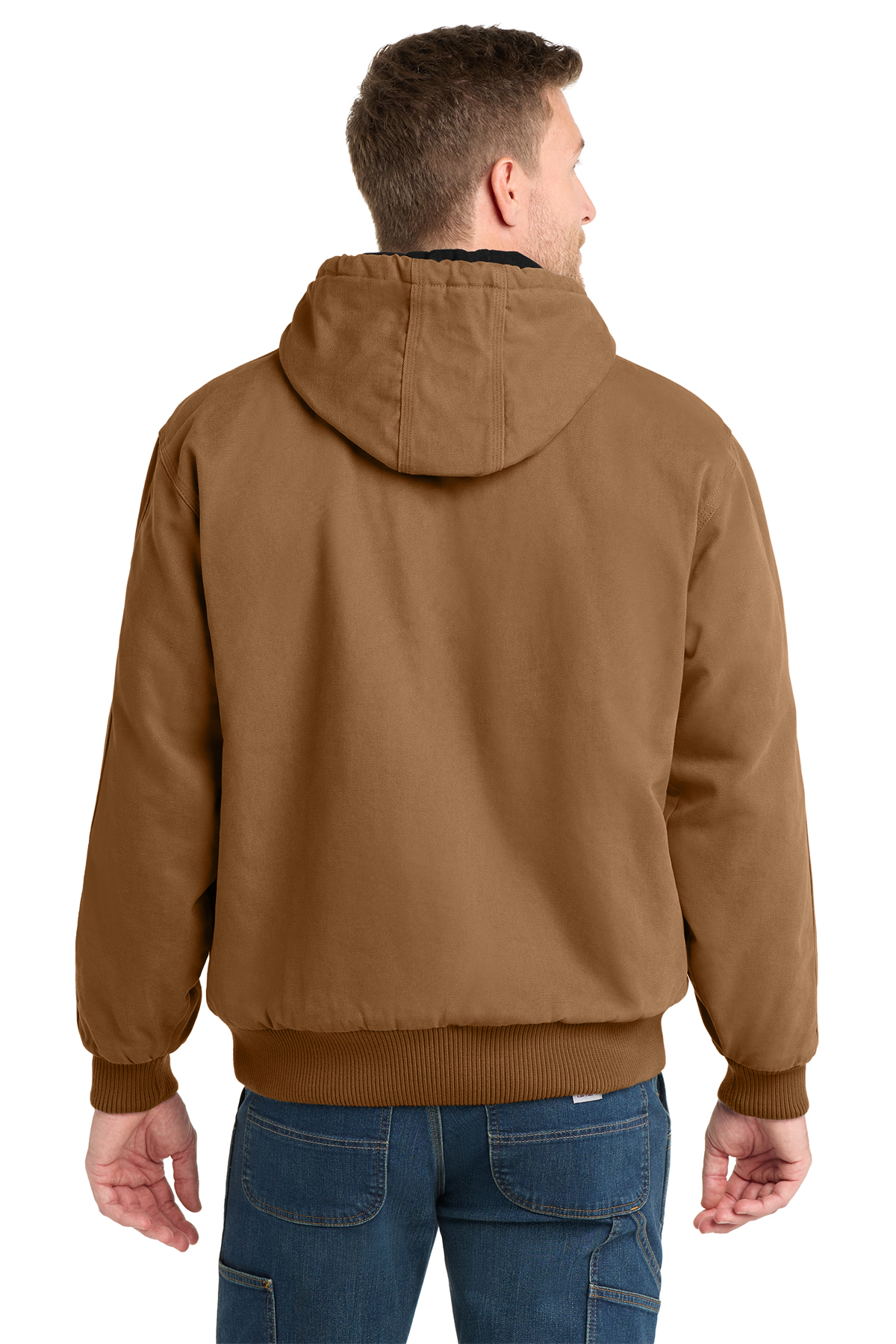 CornerStone Washed Duck Cloth Insulated Hooded Work Jacket