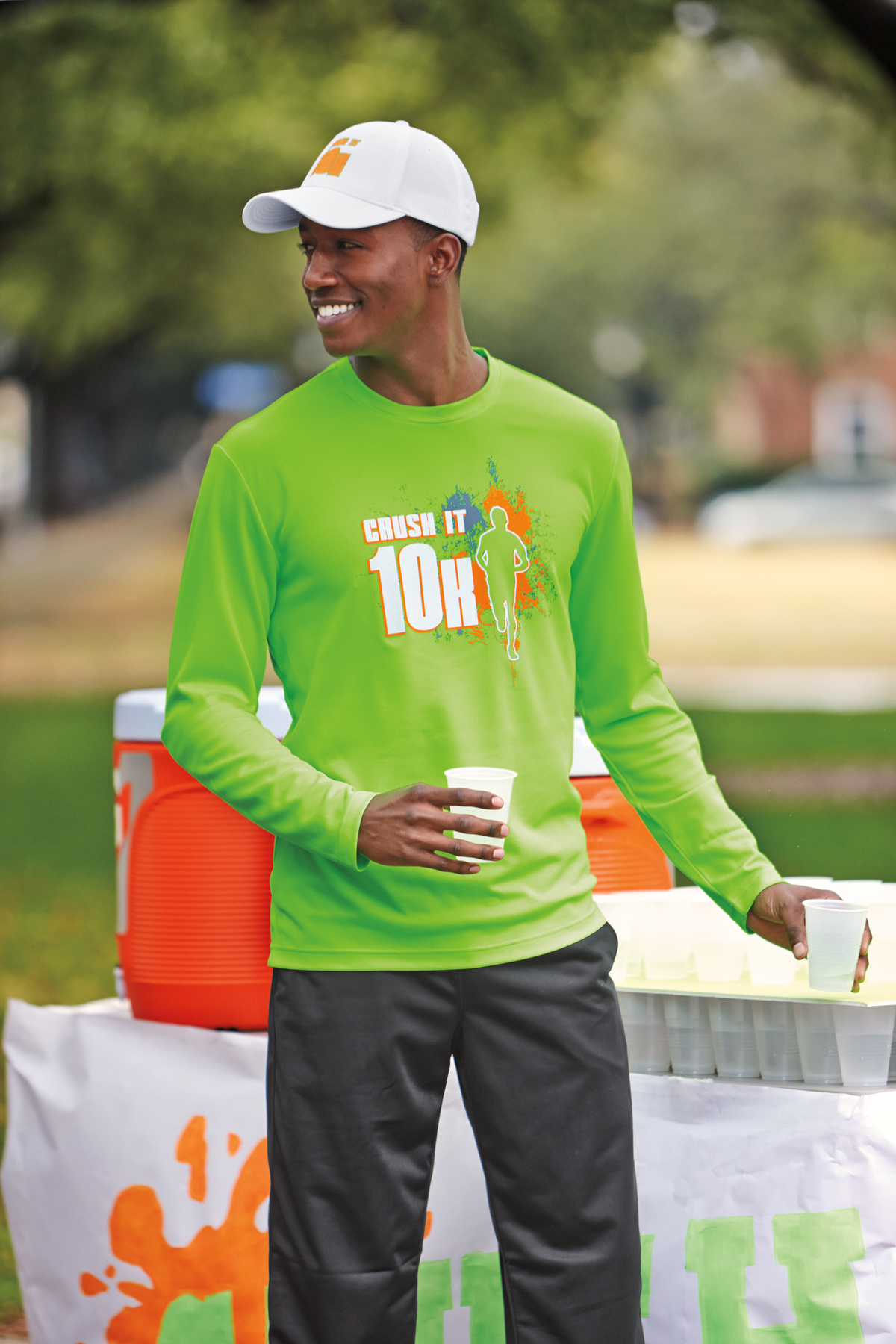 Sport-Tek PosiCharge RacerMesh Long Sleeve Tee | Product | Sport-Tek