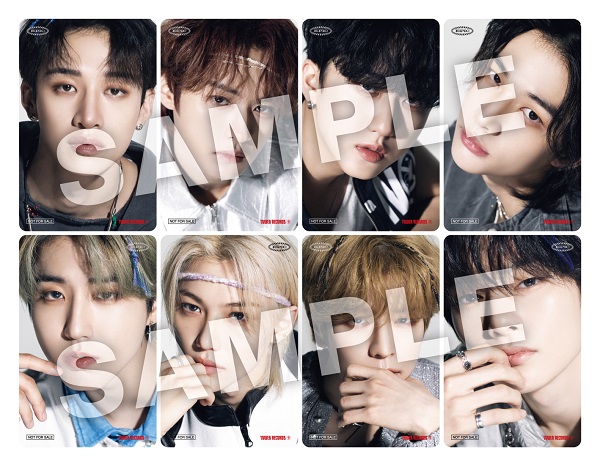 スキズ メンバー全員 サイン入り ポストカード social path トレカ