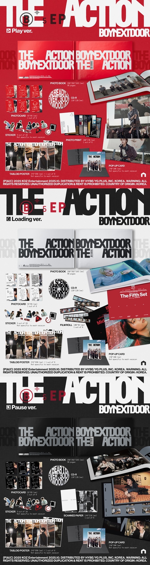BOYNEXTDOOR 韓国5枚目のEP『The Action』10月リリース！購入先着特典