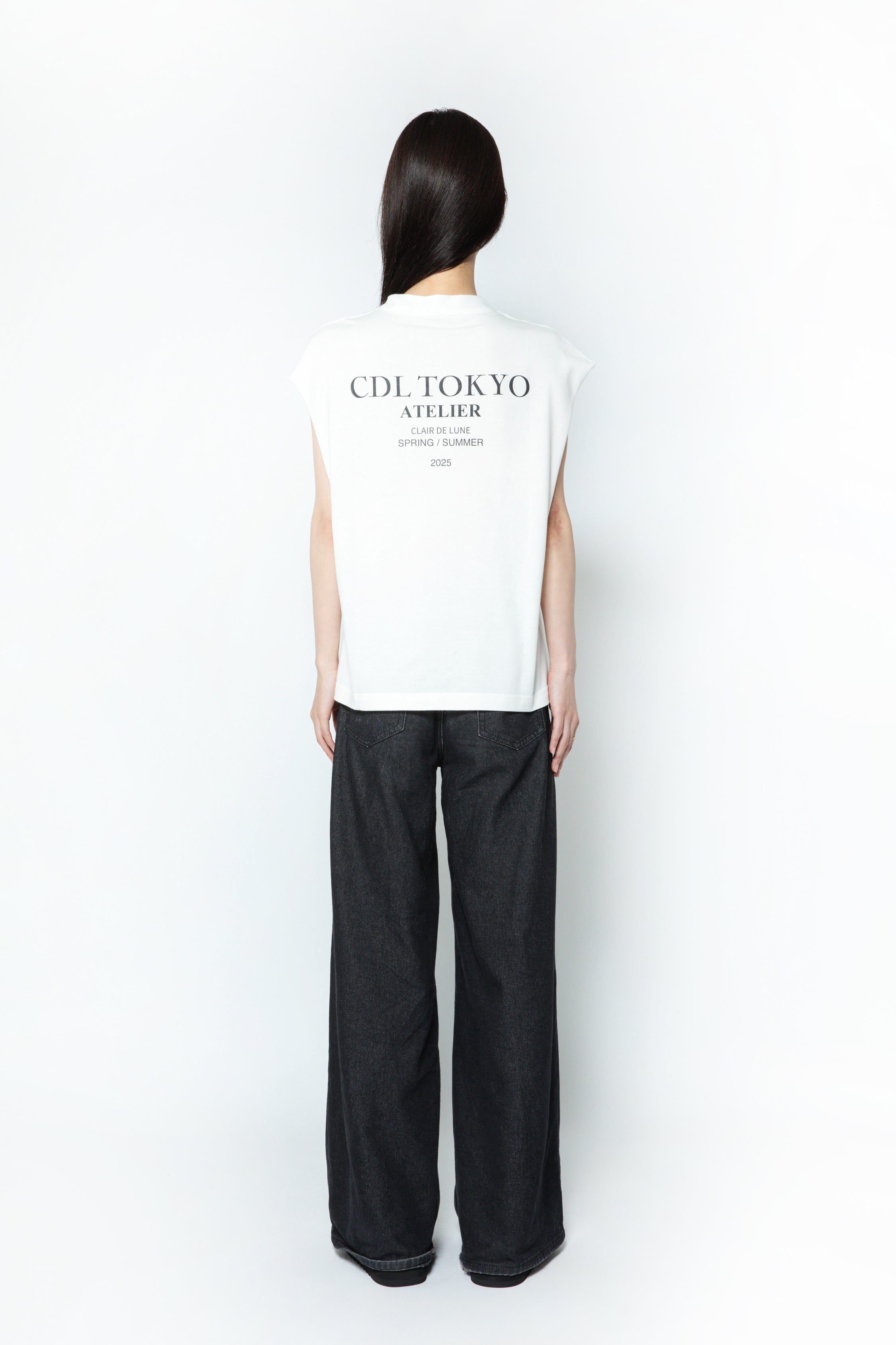 CDL Atelier Sleeveless Tee 白 Mサイズ ショッパー付 CDL Atelier