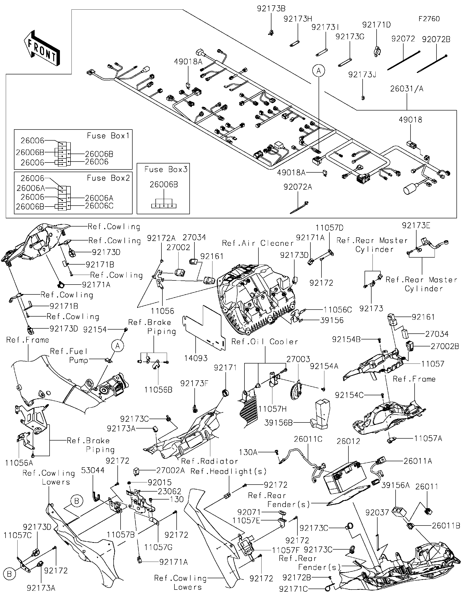 2022 Kawasaki Ninja® ZX™-10R ABS (ZX1002LNFAN) Chassis Electrical
