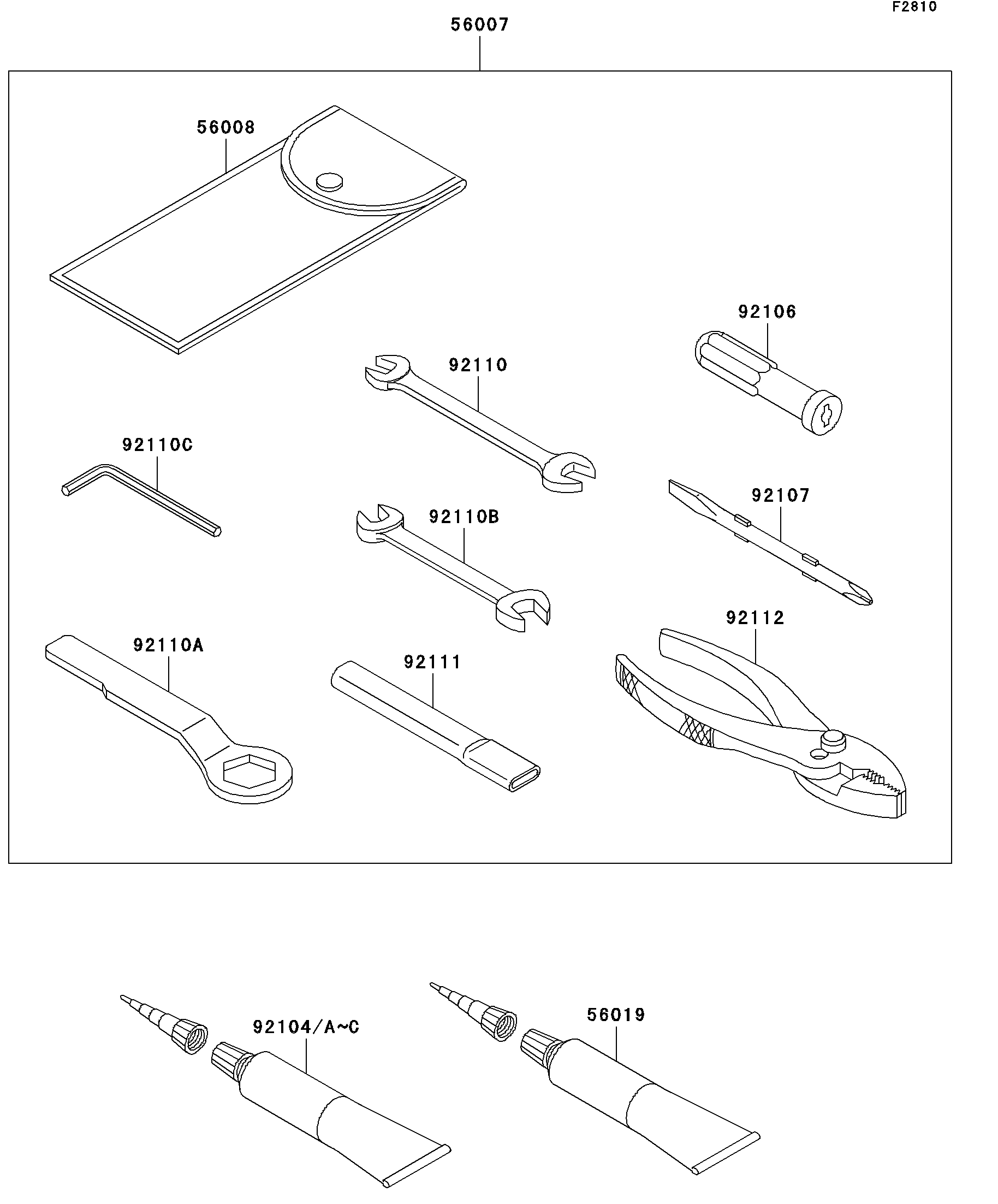 2010 Kawasaki Motorcycles Parts-Finder Diagrams | Pioneer