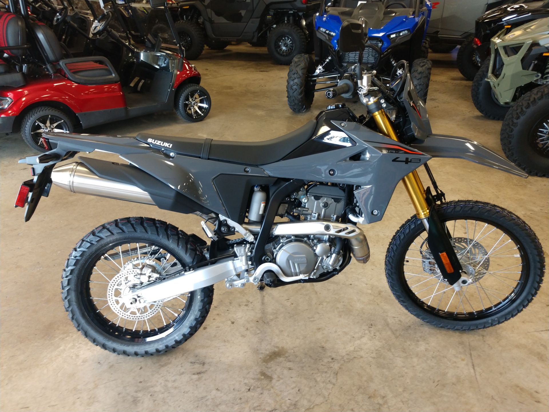 New 2025 Suzuki DR-Z4S Solid Iron Gray | Motorcycles in Unionville