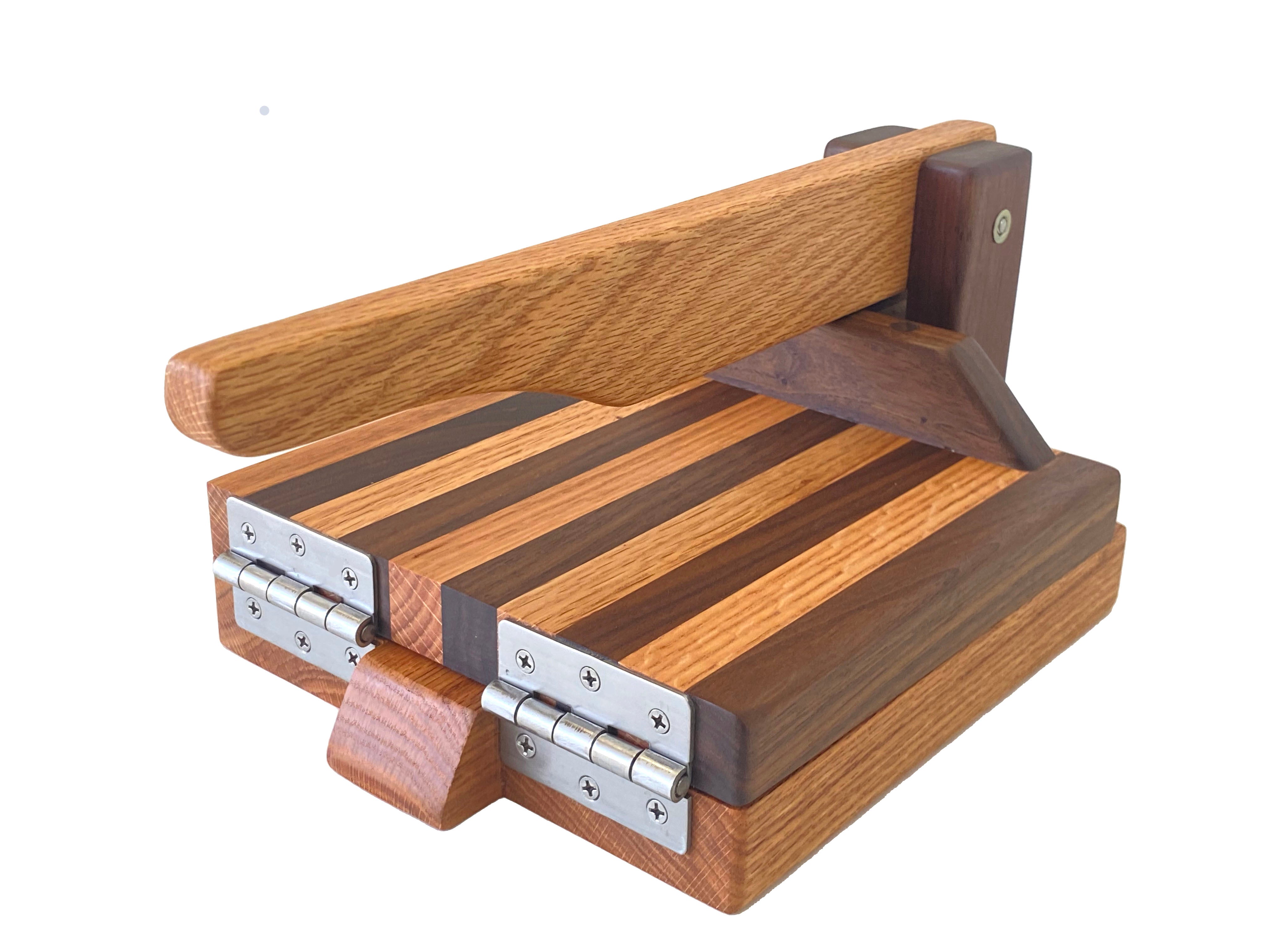 Central Coast Woodworks Hardwood Tortilla Press - Red Oak & Walnut- 8