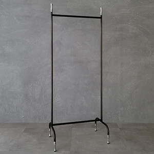 引き取り】アイアン ハンガー 約153cm 鉄 ブラック ダークネイビー