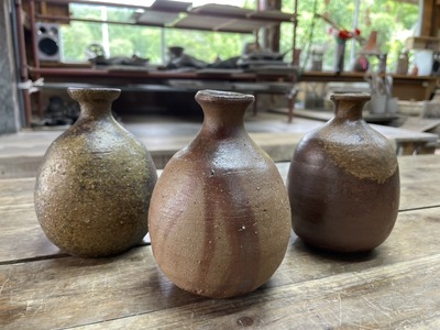 備前焼徳利名入り真物