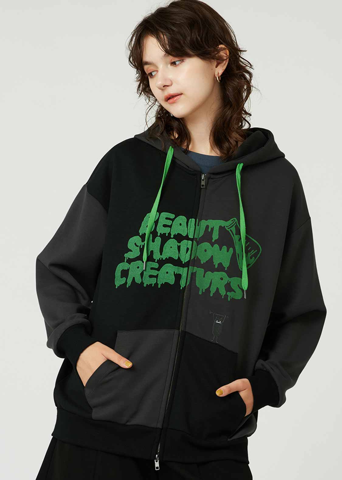 ビューティフルシャドークリーチャー｜ポンチビッグシルエットジップ