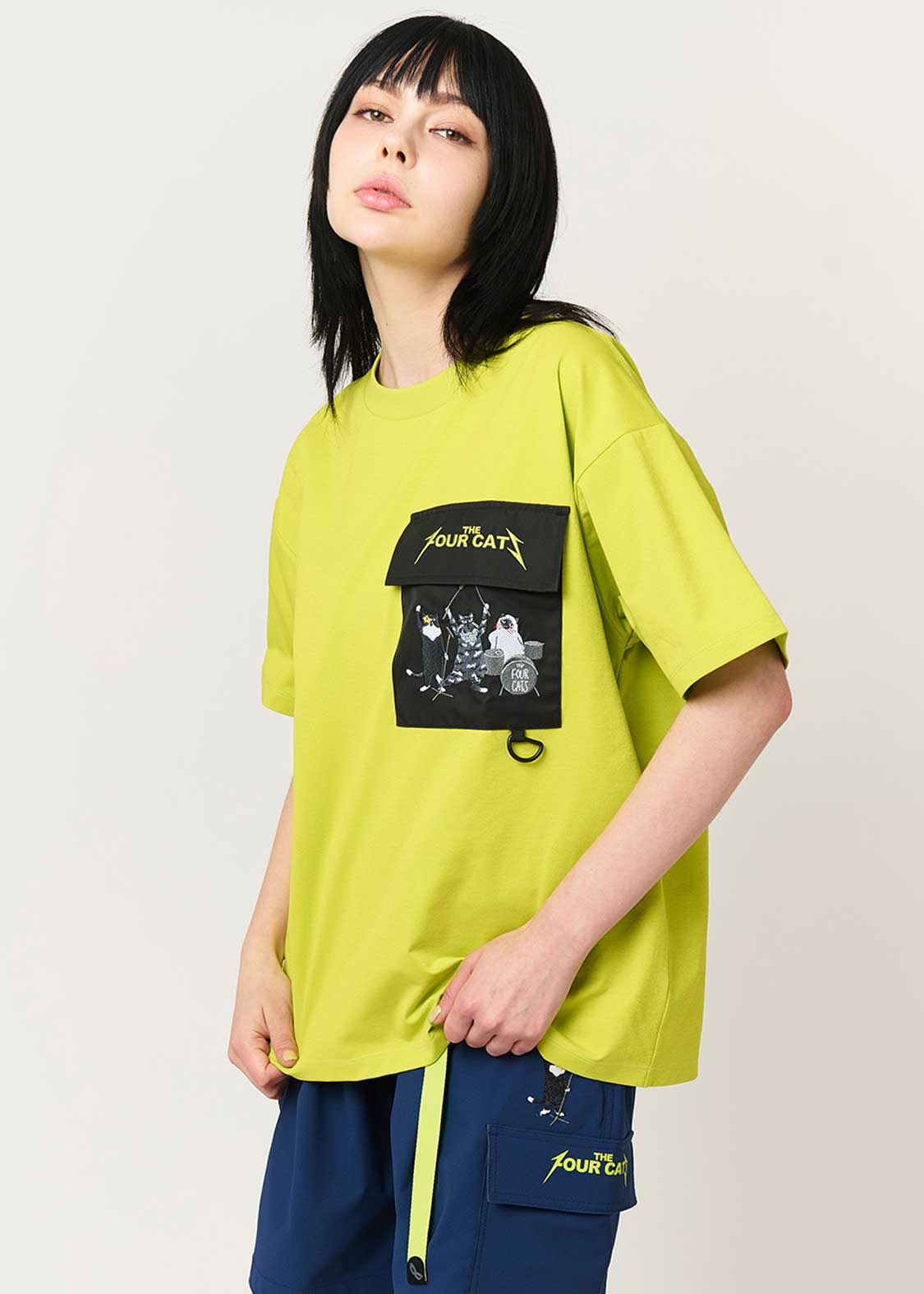 ザ フォーキャッツ バンド｜ドライビッグシルエットTシャツ｜ユニ