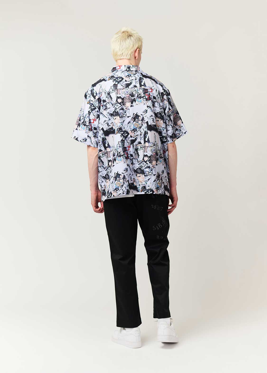 記憶 パターン｜ビッグシルエットオープンカラーシャツ｜ユニセックス