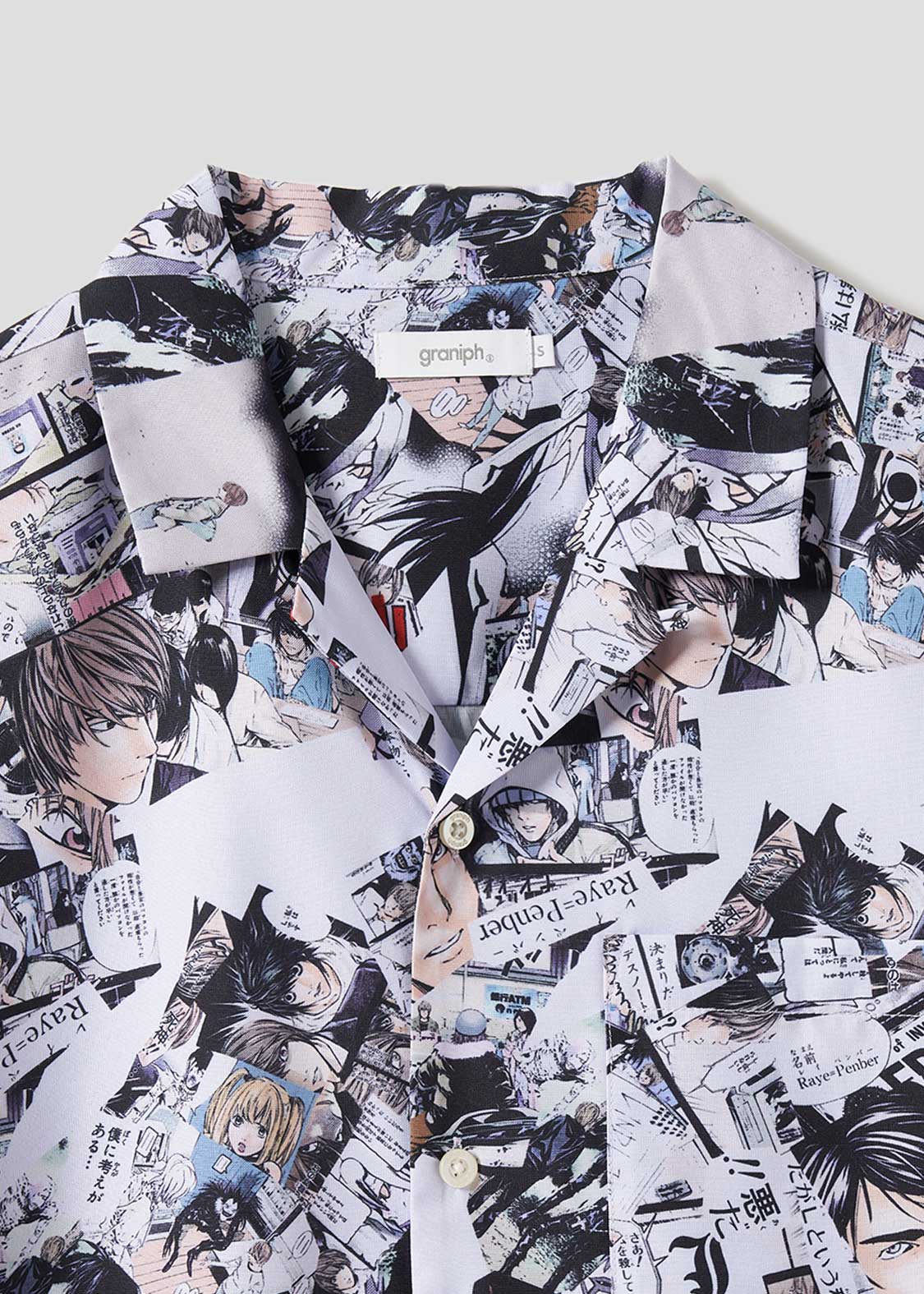 記憶 パターン｜ビッグシルエットオープンカラーシャツ｜ユニセックス