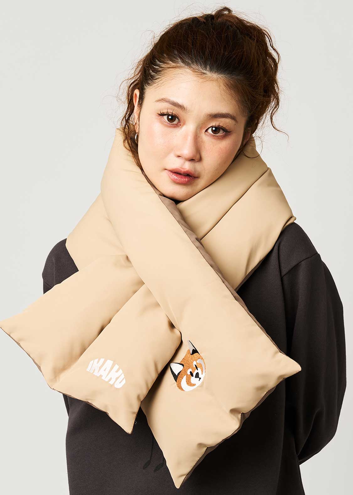 イカクフェイス｜中綿マフラー｜ユニセックス｜グラニフ(graniph)公式