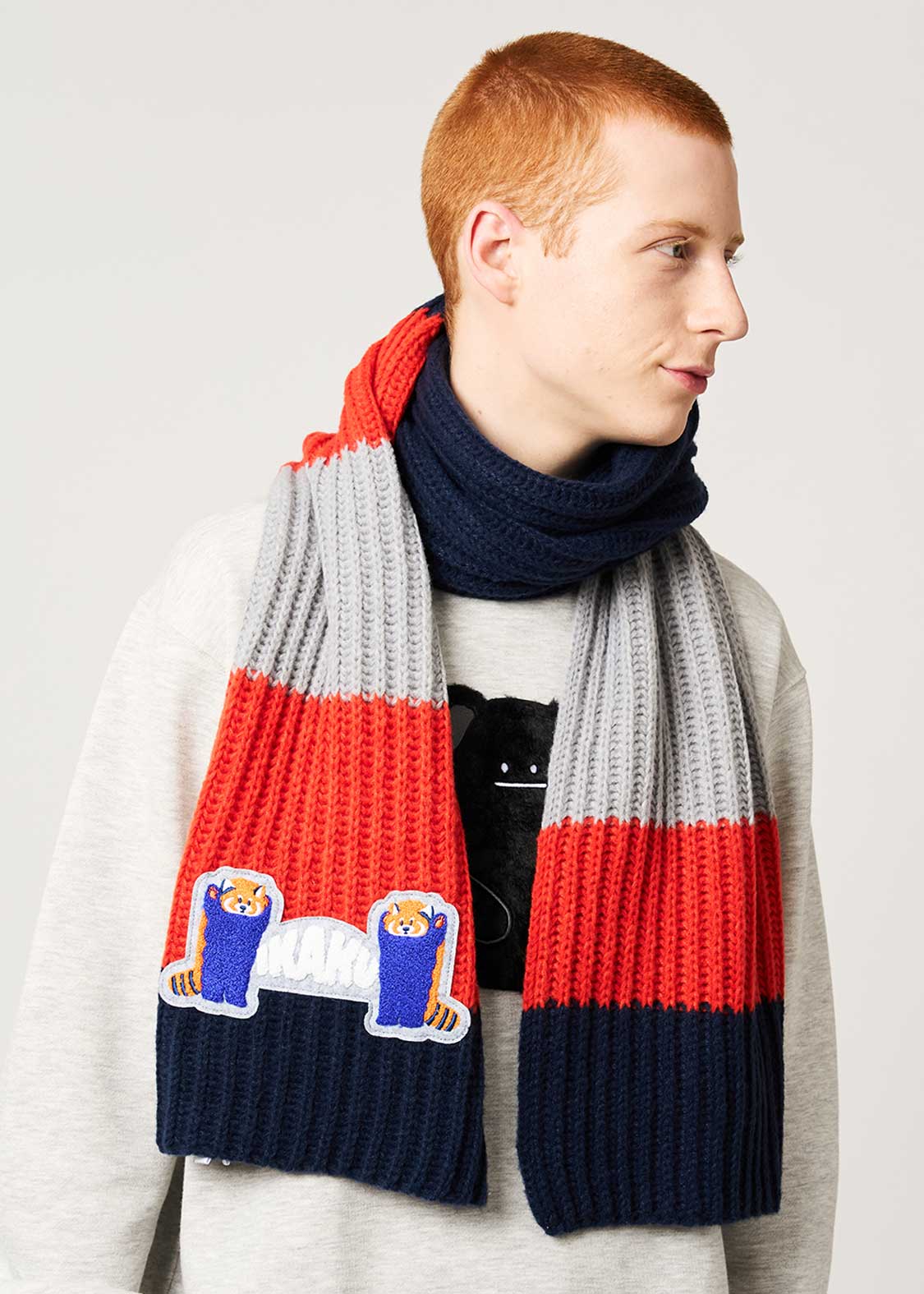 イカク｜ニットラインマフラー｜ユニセックス｜グラニフ(graniph)公式