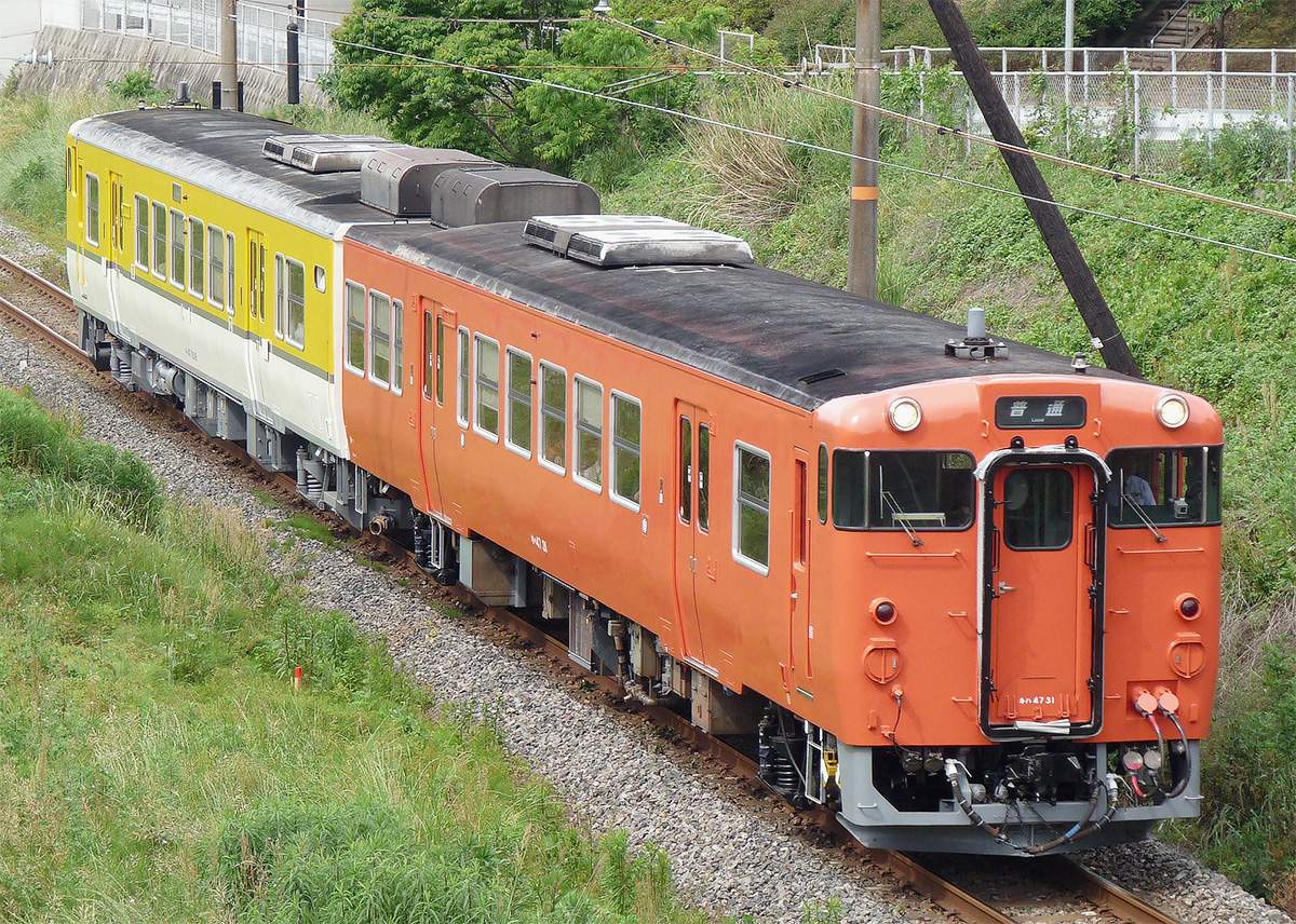 もと姫新線色キハ47 31，朱色5号塗装に｜鉄道ニュース｜2009年5月20日