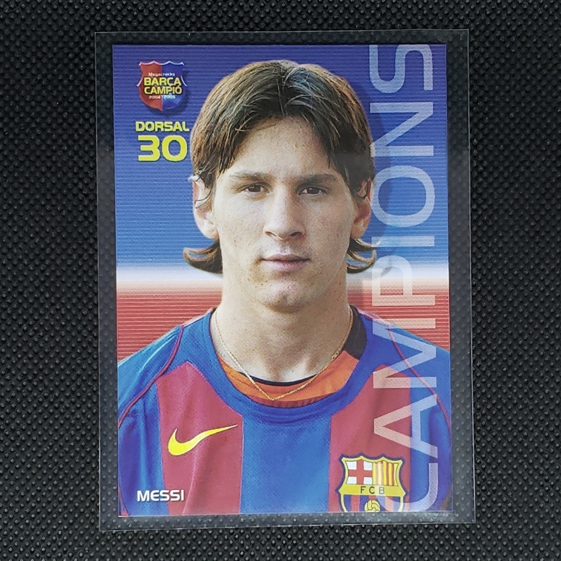 リオネルメッシ ルーキーカード 2004 Panini Mega Cracks MESSI ROOKIE
