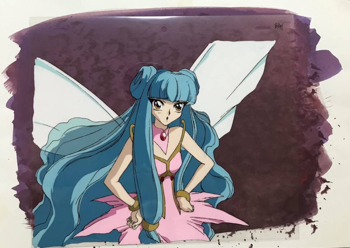 魔法騎士レイアース セル画 プリメーラ CLAMP セル2枚 直筆背景付き