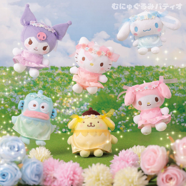 銀魂 サンリオ コラボ限定 定春 むにゅぐるみ ハローキティ ぬいぐるみ