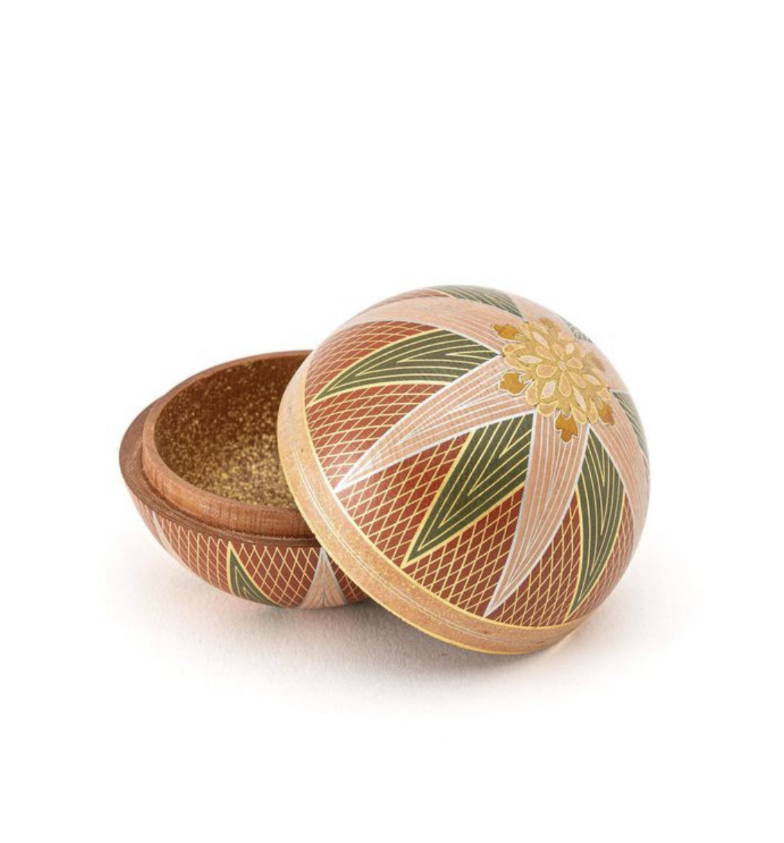 作品詳細: 江里佐代子截金鞠香合