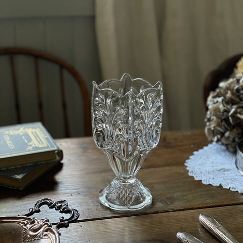 西洋ビンテージ イタリア製 ハンドペイント ベネチアンガラス 一輪挿し