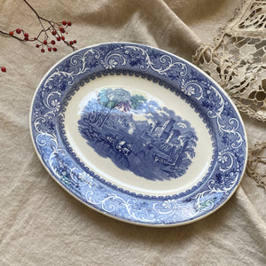 ブラウン・ウェストヘッド・ムーア社B&Wオーバル皿（33x26.5cm