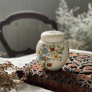 アンティーク ジャムポット ヴァセリンガラス 1880年頃 英国製