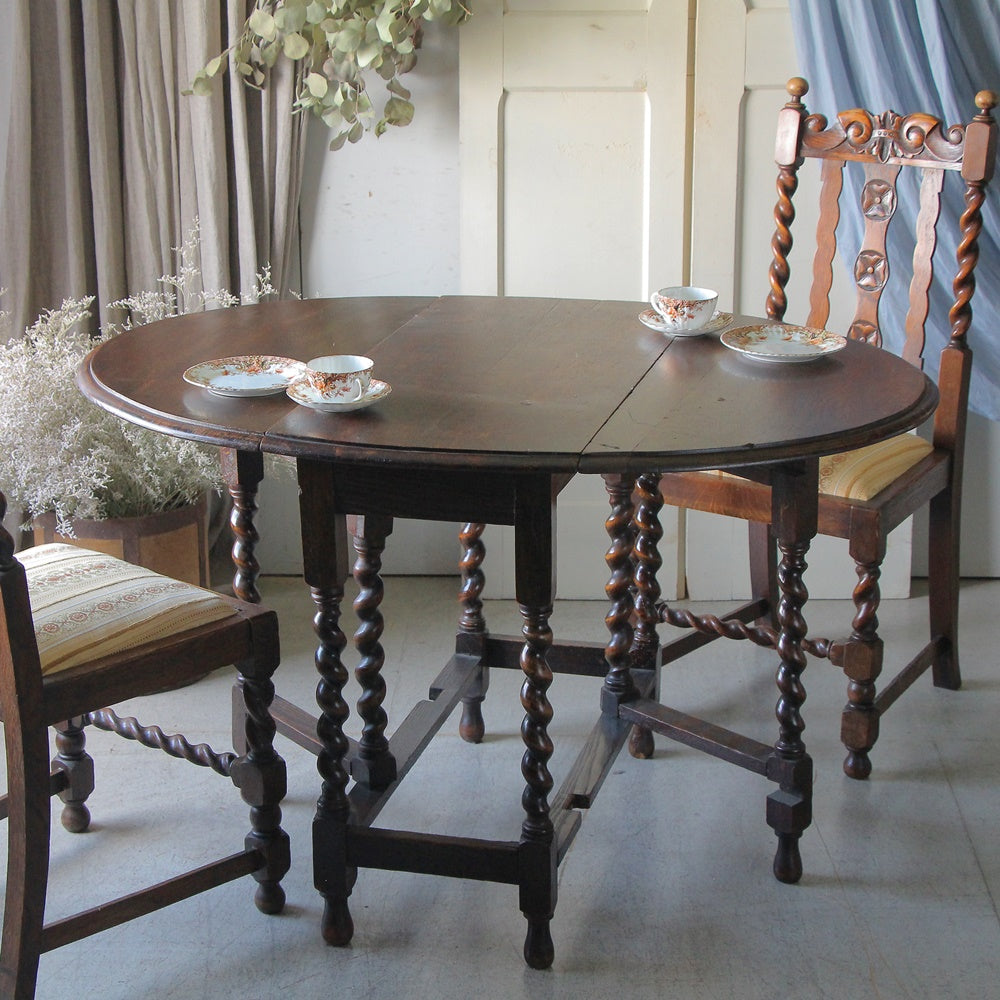 イギリス アンティーク 家具 ワインテーブル 1930年頃 706A｜