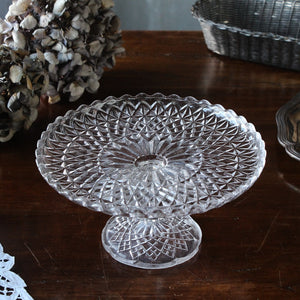 とっても美しい！ヴィクトリアンガラスコンポート（直径20cm
