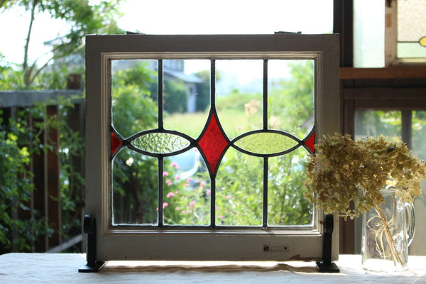 ステンドグラスパネル住宅用アンテイーク調ウイングP(1441)