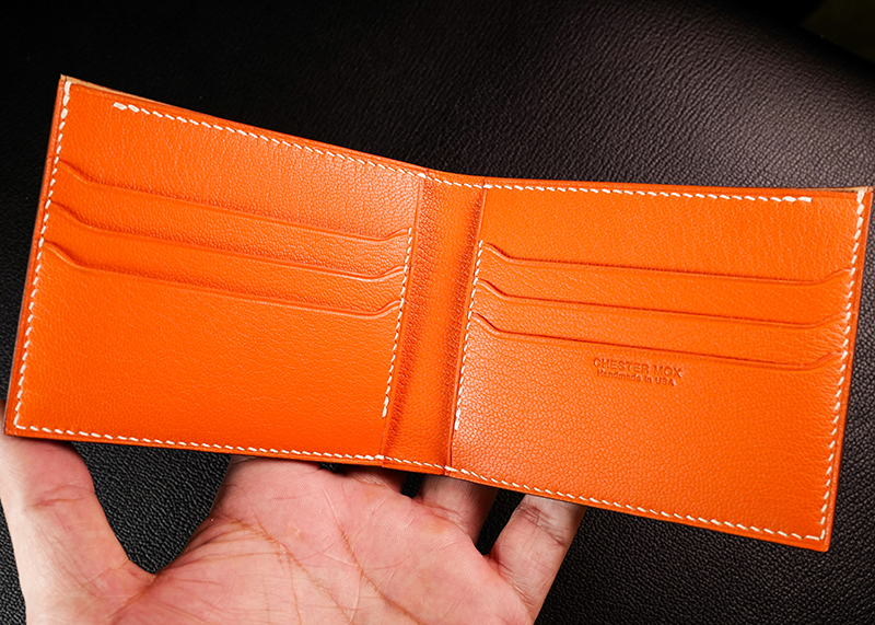 90 Horween Shell Cordovan & French Chèvre Combo Bifold Wallet