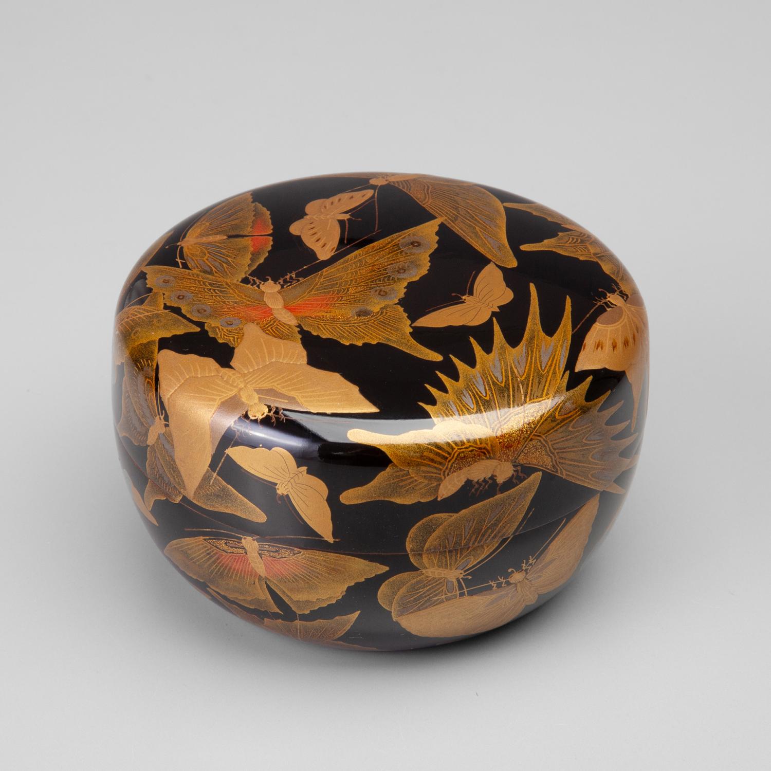 極上蒔絵小箪笥 木箱付 最大長さ約12㎝ 東Y8-0105