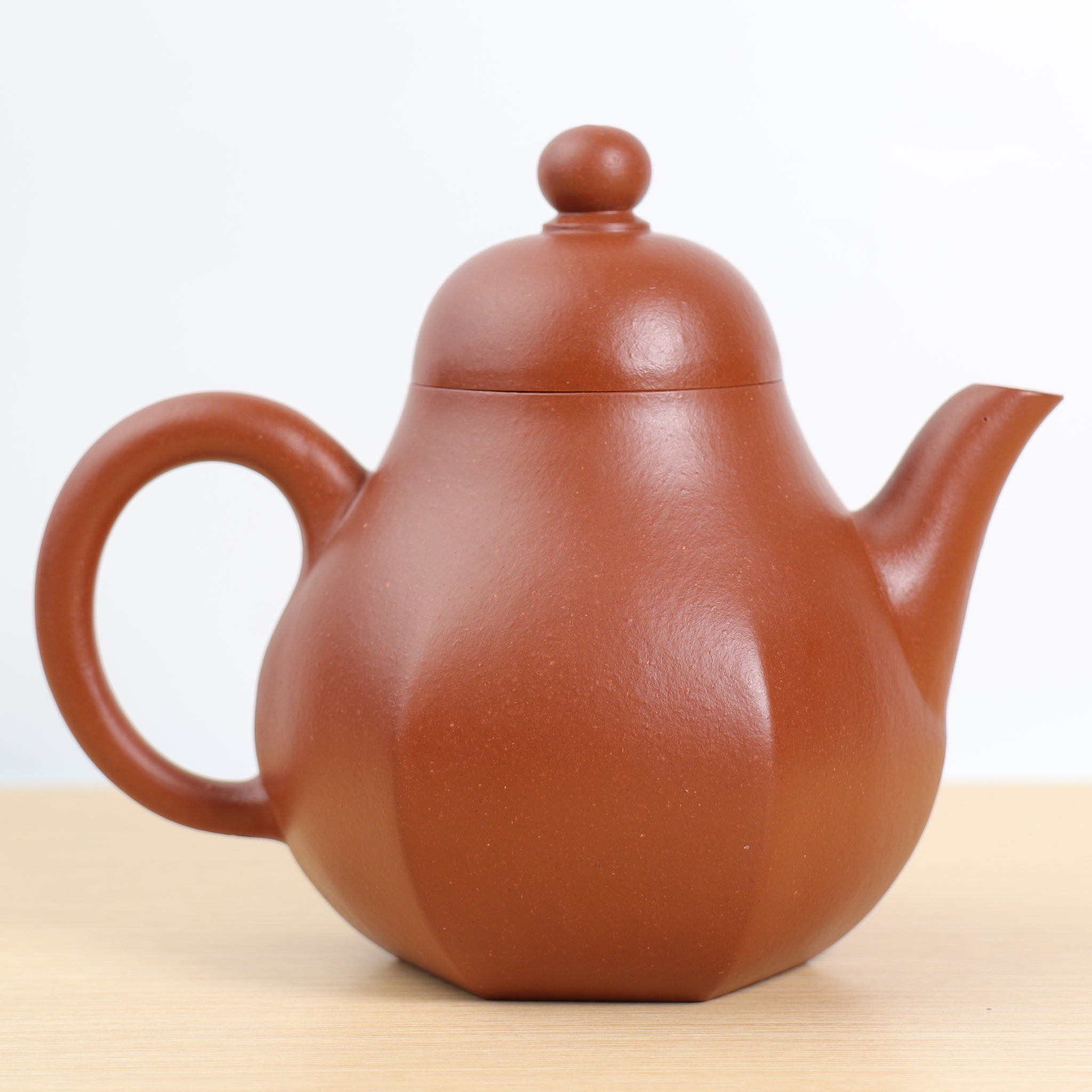 清時代 阿曼陀室款 漢詩紋石瓢茶壺 宜興紫砂 常滑 朱泥急須 古董品 清