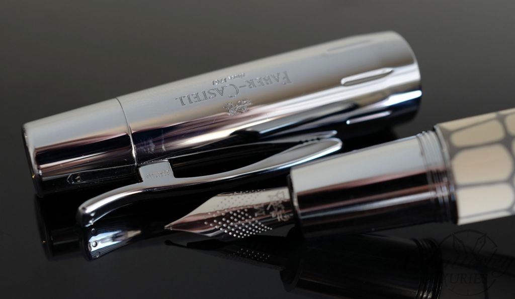 Graf Von Faber-Castell E-motion Crocodile Pattern Ivory Resin Pen Set